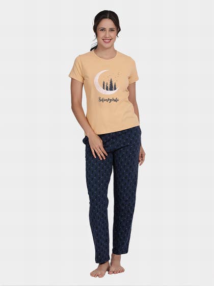 Susie Moonlit Ocean Selenophile Print Pyjama Set