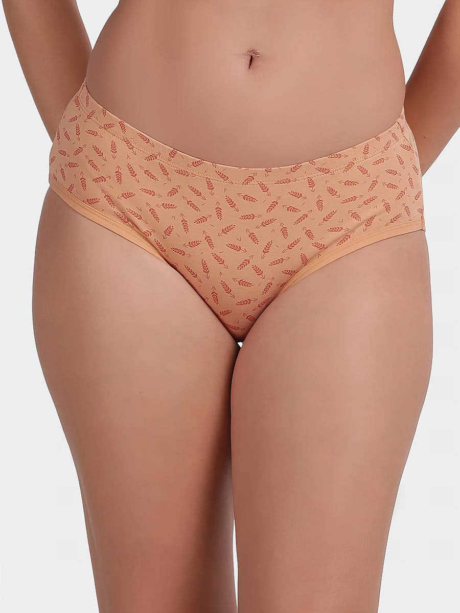 Susie Toast Skin Barley Print Full Coverage Hipster Panty