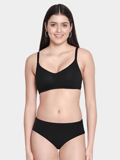 Susie Black Beauty Bottom Encircle Bra Lingerie Set