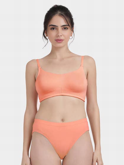 Susie PeachParfait Bottom Encircled Moulded Everyday Bra Lingerie Set