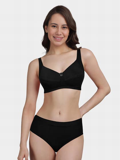 Susie BlackBeauty Side Support Bra Lingerie Set