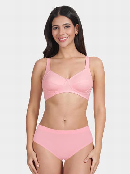 Susie Tickled Pink Side Support Bra Lingerie Set