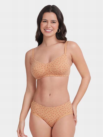 Susie Toast Skin Barley Printed Lingerie Set