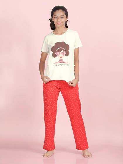 Shyaway Teens Chinese Red Gorgeousness Pyjama Set