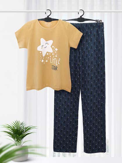 Shyaway Teens Moonlit Ocean Night Sky Pyjama Set