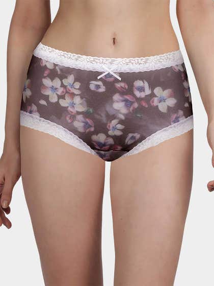 Susie Brown Fully Floral Medium Waist Hipster Panty