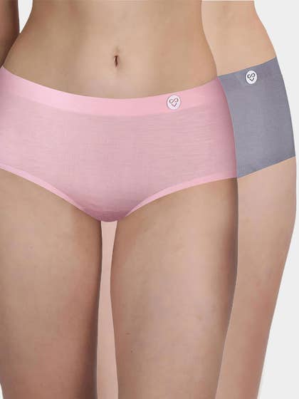 Susie Multicolor Full Coverage Seamless Hipster Panty Combo B