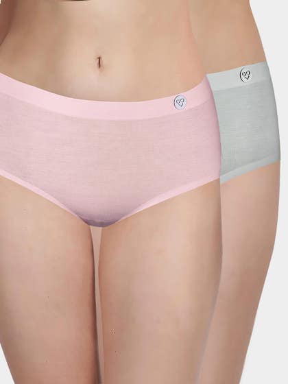 Susie Multicolor Full Coverage Seamless Hipster Panty Combo C