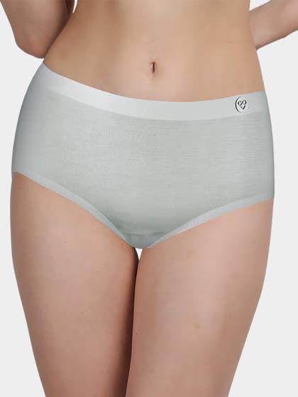 Susie Pastel Green Full Coverage Seamless Hipster Panty
