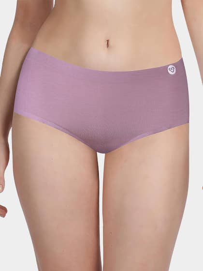 Susie Taupe Mauve Full Coverage Seamless Hipster Panty