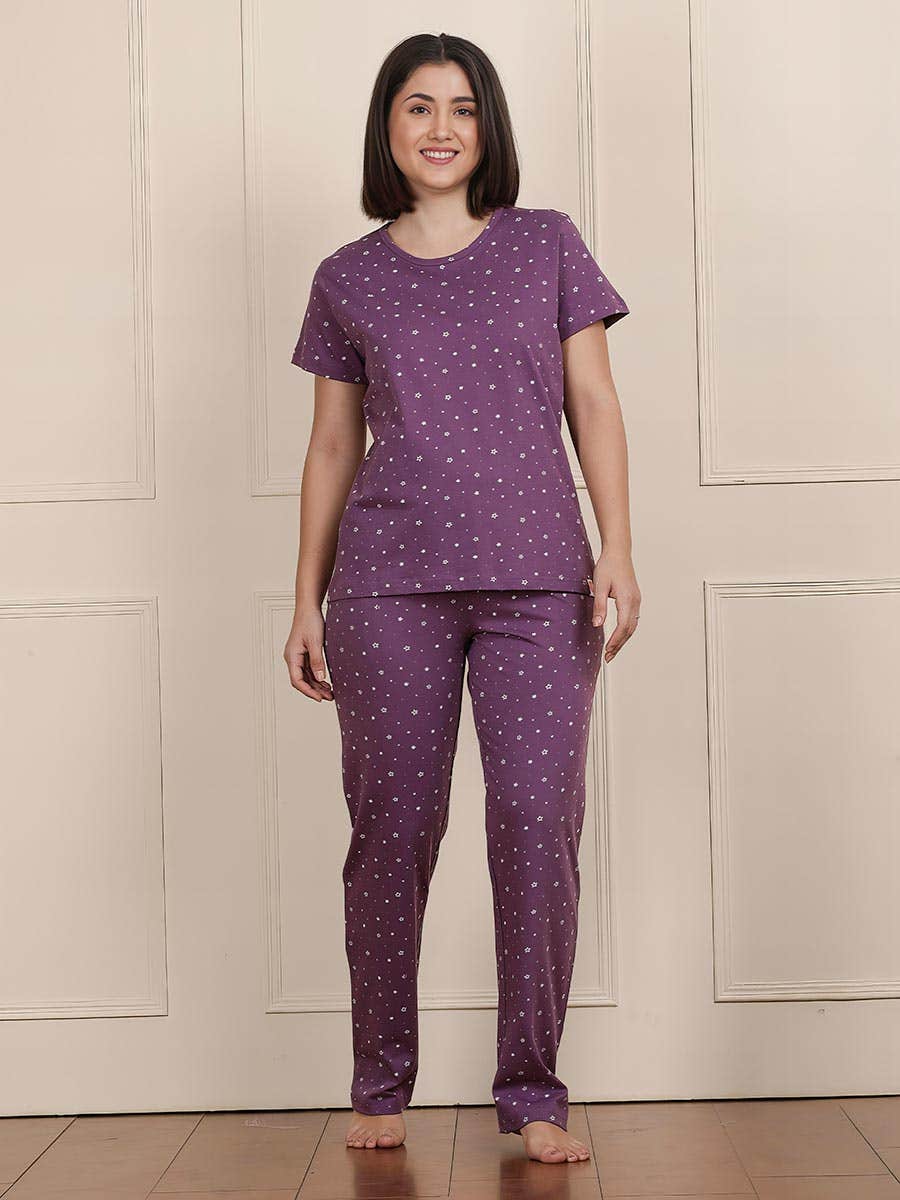 Shyaway Berry Conserve All Over Printed Pyjama Set
