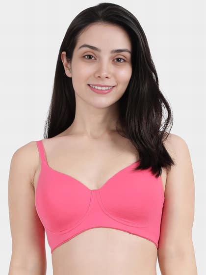 Susie Pink Lemonade Basic Padded Non Wired Bra