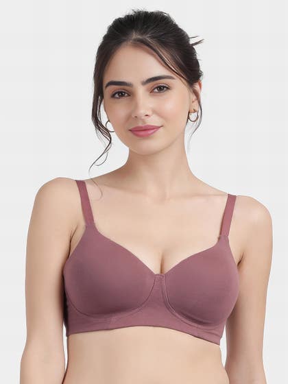 Susie Rose Brown Basic Padded Non Wired Bra