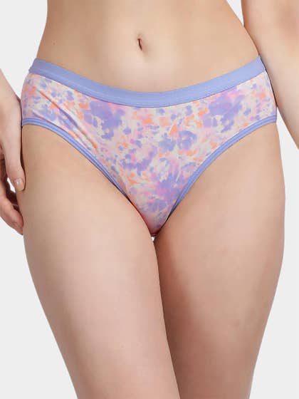 Taabu Multicolor Tie Dye Print Polyamide Bikini Panty