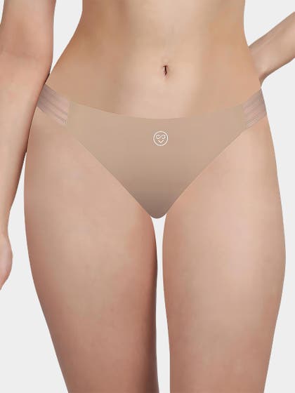 Susie Sand Skin Solid Seamless Bikini Panty