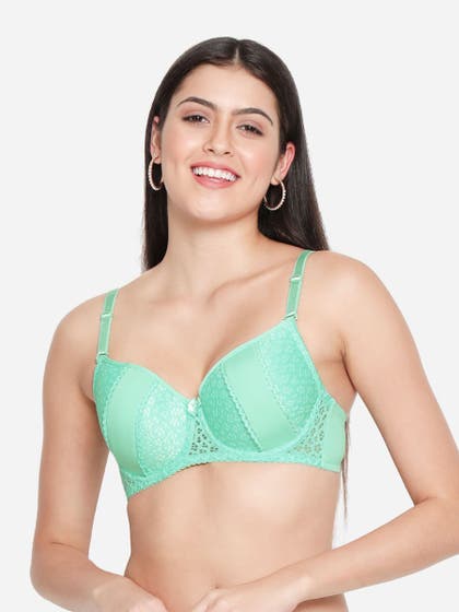 Susie Blue Radiance Lace Cup Padded Wired Bra