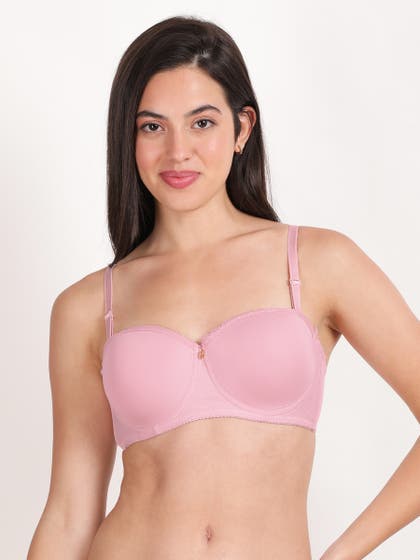 Susie Candy Pink Top Lace Wired Balconette Bra