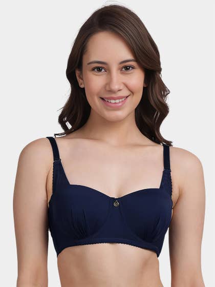 Susie Dark Navy Lace Strap Wired Balconette Bra