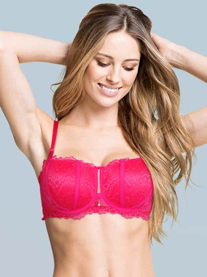 Susie Magenta Lace Balconette Bra