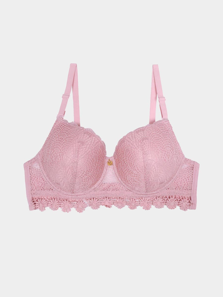 Susie Cashmere Rose Lace Underband Padded Wired Bra