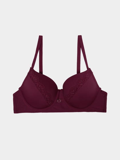 Susie Rio Red Lace Detailed Padded Wired Bra