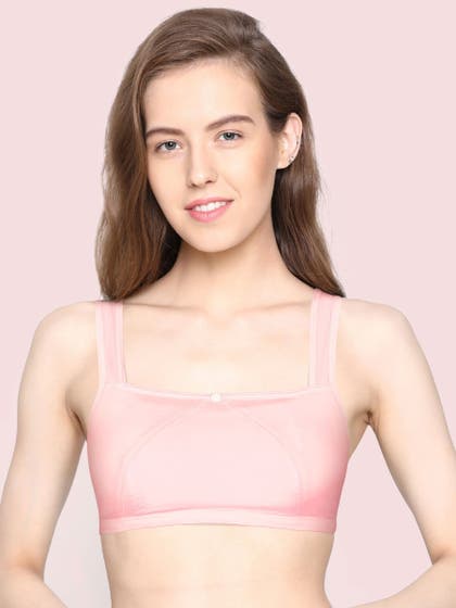 Shyle Baby Pink Diagonal Seam Beginners Bra