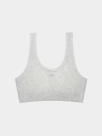 Shyaway Teens Grey Melange Mesh Back Padded Bra