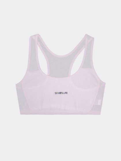 Shyaway Teens Light Pink Racerback Slip On Bra