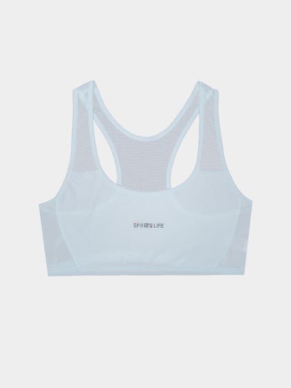 Shyaway Teens Powder Blue Racerback Slip On Bra