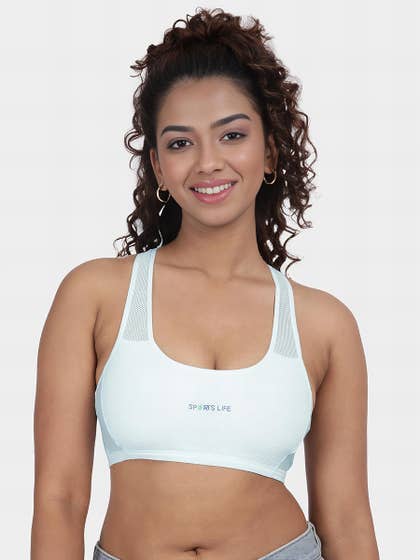Shyaway Teens Powder Blue Racerback Slip On Bra