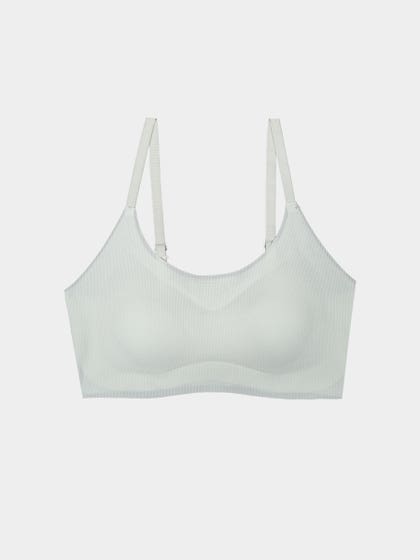Shyaway Teens Light Green Slip On Padded Seamless Bra
