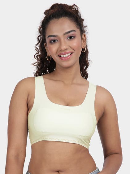 Shyaway Teens Off White Lightly Padded Seamless Bra