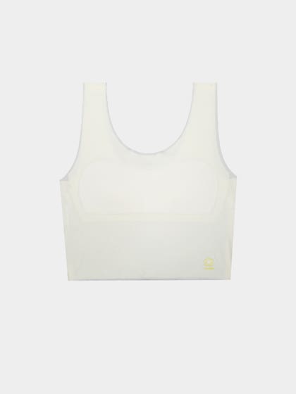 Shyaway Teens Pale Yellow Lightly Padded Ribbed Seamless Bra