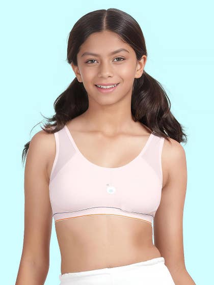 Shyaway Tweens Baby Pink Removable Padding Teens Bra