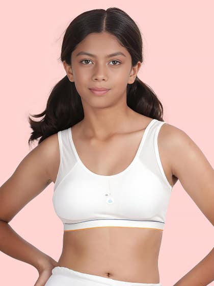Shyaway Teens White Removable Padding Bra