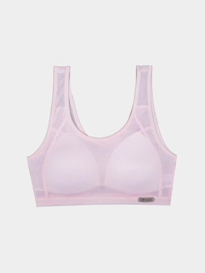 Shyaway Teens Baby Pink Mesh Padded Bra