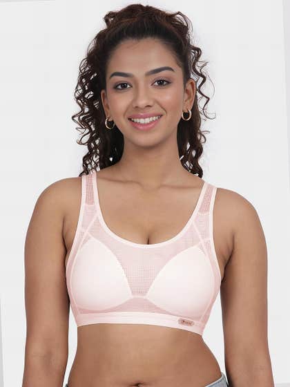 Shyaway Teens Baby Pink Mesh Padded Bra