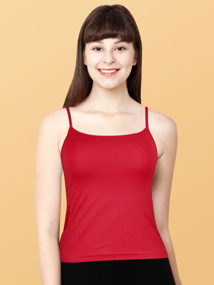 Shyaway Tweens Fiery Red Spaghetti Strap Teens Camisole