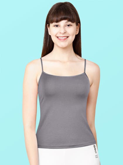 Shyaway Tweens Stormfront Grey Spaghetti Strap Teens Camisole