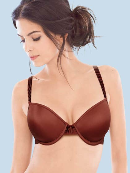 Susie LUSH Brown Push Up Bra With Back Adjustable Strap