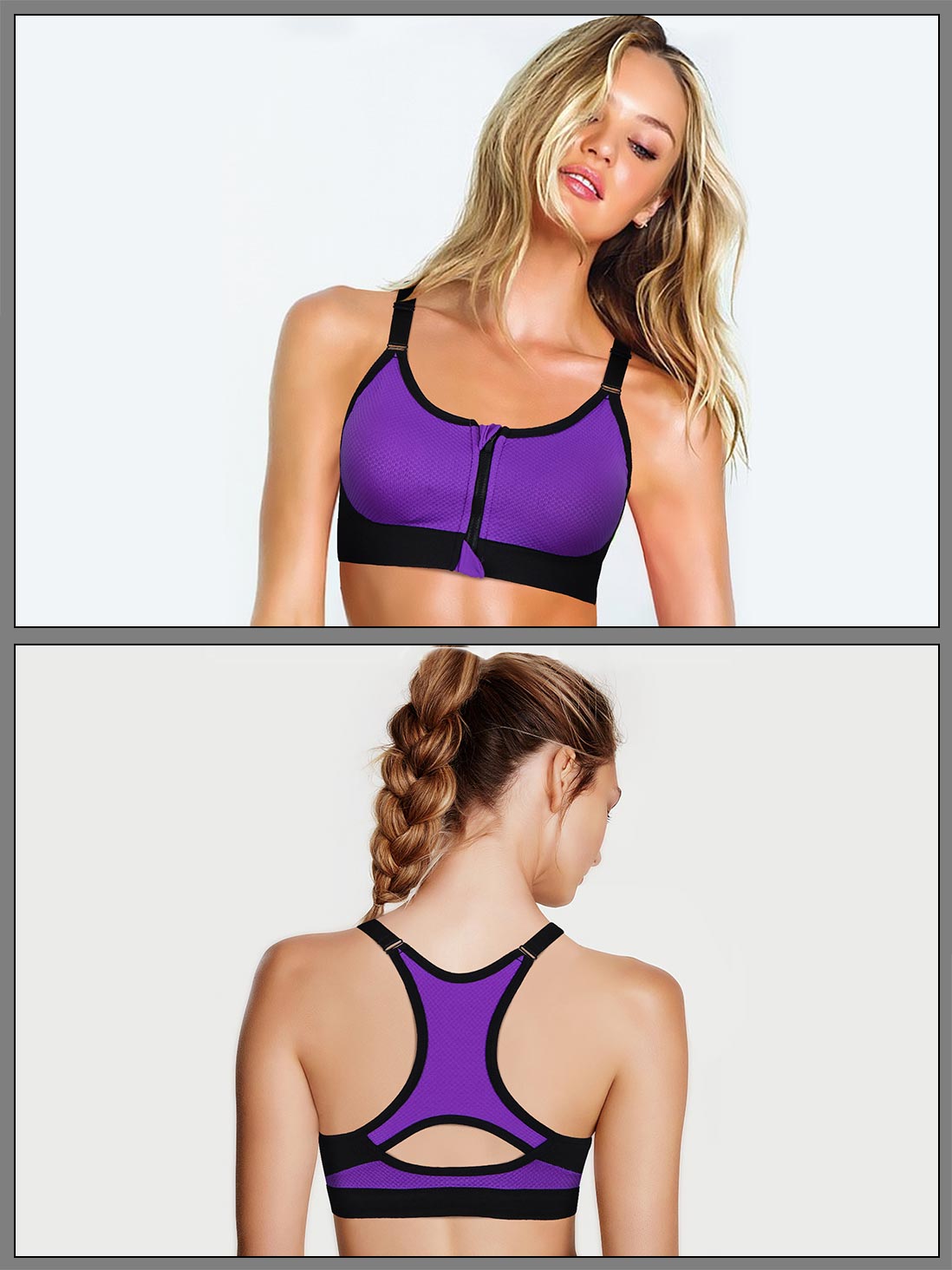 Violet best sale zip bra