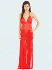 shyle-hot-red-halter-neck-babydoll-with-pleats-1