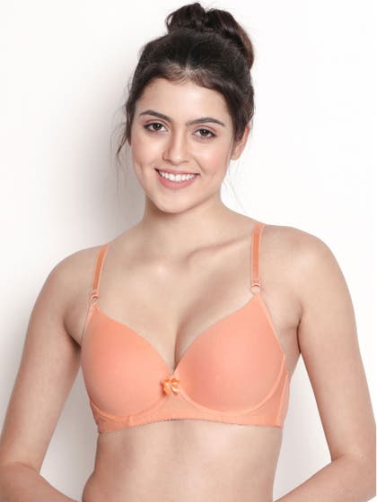 Susie Apricot Skin Everyday Cotton Padded Wirefree T-shirt Bra