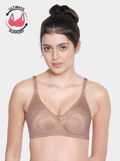 Susie Dusty Skin Non Padded Lace 3/4th Coverage Everyday Bra