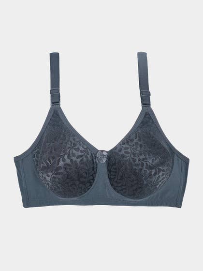 Susie Ombre Blue Non Padded Lace 3/4th Coverage Everyday Bra