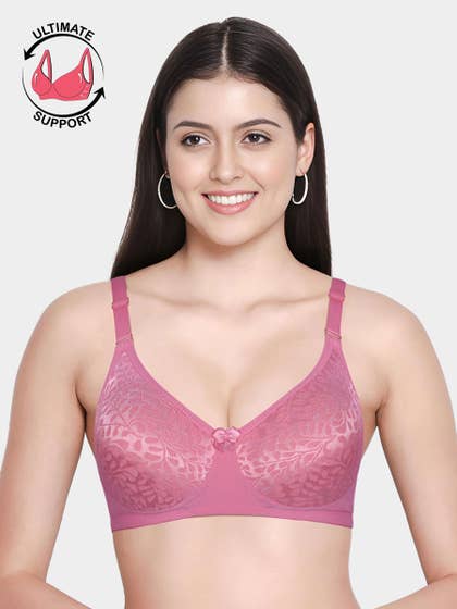 Susie Wild Orchid Non Padded Lace 3/4th Coverage Everyday Bra
