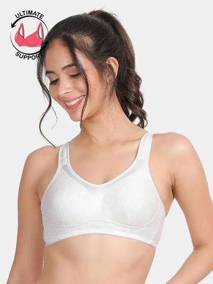 Susie Grey Melange Moulded Cushioned Shoulder Strap Everyday Bra