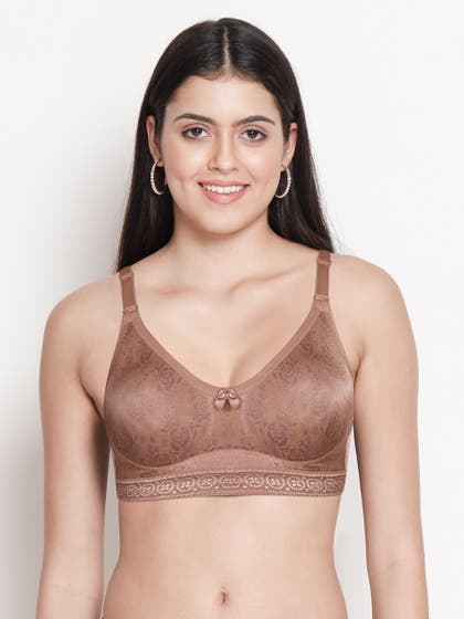 Susie Cinnamon Swirl Brown Moulded Lacework Everyday Bra