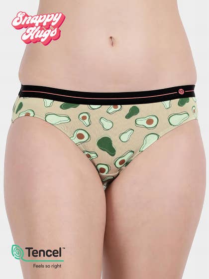 Shyaway Snappy Hugs Sand Skin Printed Micromodal Bikini Panty