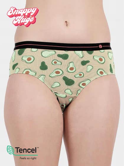 Shyaway Snappy Hugs Sand Skin Printed Micromodal Hipster Panty